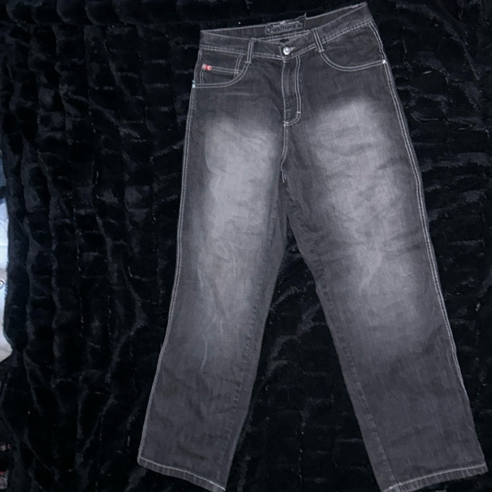 southpole black 3180 baggy jeans